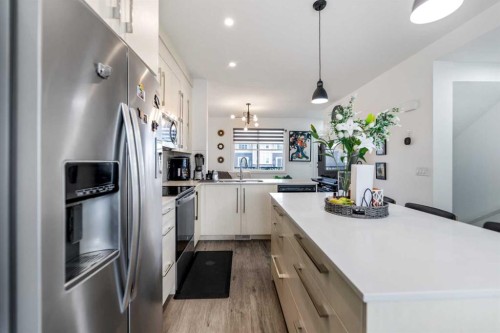 1209 Cornerstone Street Ne, Calgary, AB - Indoor Photo Showing Kitchen With Upgraded Kitchen