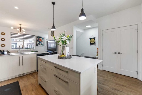 1209 Cornerstone Street Ne, Calgary, AB - Indoor Photo Showing Kitchen With Double Sink
