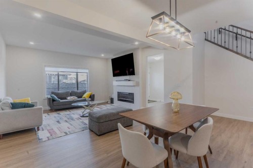 169 Verity Manor Sw, Calgary, AB - Indoor With Fireplace