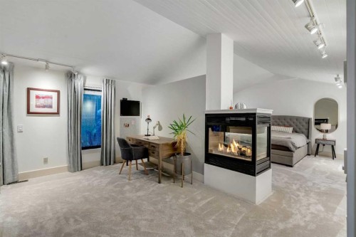 3016 7 Street Sw, Calgary, AB - Indoor With Fireplace