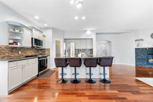 72 Panamount Heights Nw, Calgary, AB - Indoor Photo Showing Kitchen With Upgraded Kitchen