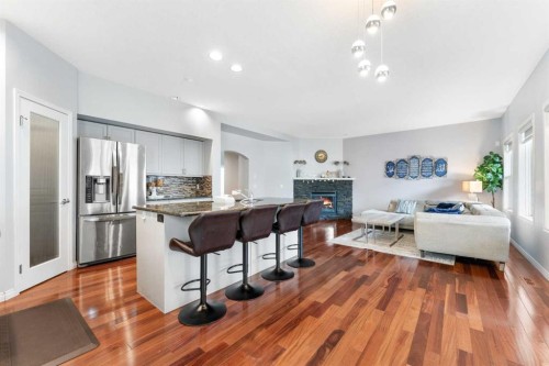 72 Panamount Heights Nw, Calgary, AB - Indoor Photo Showing Kitchen With Upgraded Kitchen