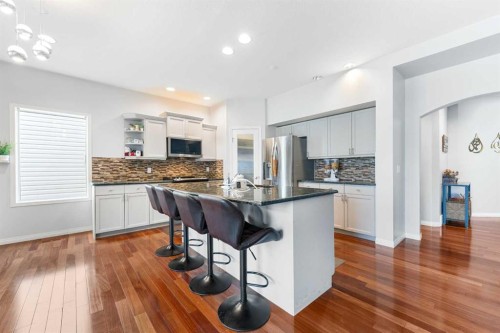72 Panamount Heights Nw, Calgary, AB - Indoor Photo Showing Kitchen With Stainless Steel Kitchen With Upgraded Kitchen