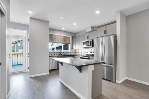 173 Setonstone Green Se, Calgary, AB - Indoor Photo Showing Kitchen With Stainless Steel Kitchen With Upgraded Kitchen