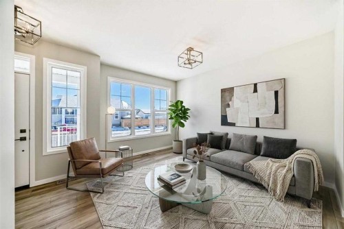 354 Ellen Park, Crossfield, AB - Indoor Photo Showing Living Room