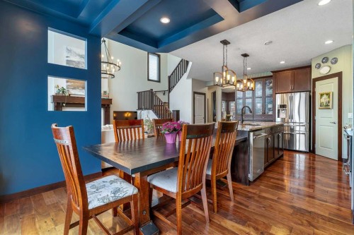70 Chaparral Valley Square Se, Calgary, AB - Indoor Photo Showing Dining Room