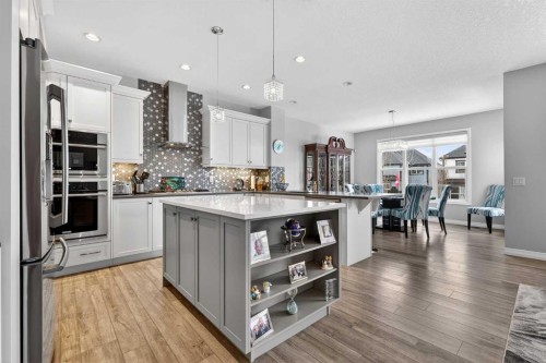 142 Masters Common Se, Calgary, AB - Indoor Photo Showing Kitchen With Stainless Steel Kitchen With Upgraded Kitchen