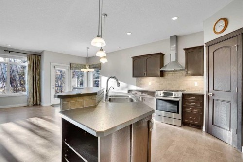 27-925 Imperial Drive, Diamond Valley, AB - Indoor Photo Showing Kitchen With Stainless Steel Kitchen With Double Sink With Upgraded Kitchen