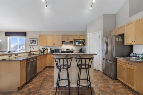 23 Evansbrooke Manor Nw, Calgary, AB - Indoor Photo Showing Kitchen With Stainless Steel Kitchen