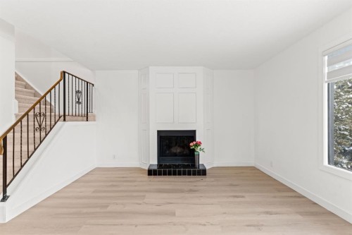 111 Macewan Glen Close Nw, Calgary, AB - Indoor With Fireplace