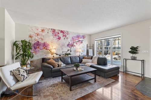 338 Cranford Park Se, Calgary, AB - Indoor Photo Showing Living Room