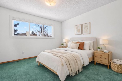 1208 Sunvista Way Se, Calgary, AB - Indoor Photo Showing Bedroom