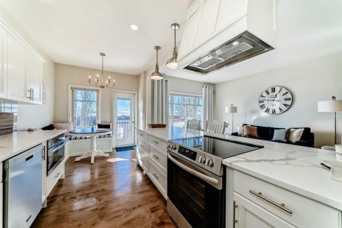 5 Bridle Estates Road Sw, Calgary, AB - Indoor Photo Showing Kitchen With Upgraded Kitchen