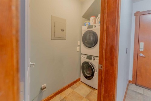 313-170 Crossbow Place, Canmore, AB - Indoor Photo Showing Laundry Room