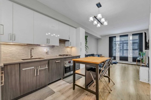 102-515 4 Avenue Ne, Calgary, AB - Indoor Photo Showing Kitchen With Upgraded Kitchen