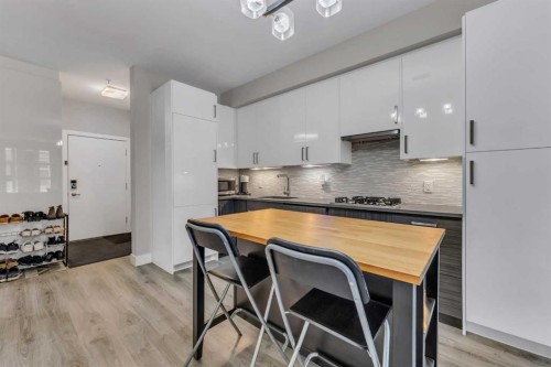 102-515 4 Avenue Ne, Calgary, AB - Indoor Photo Showing Kitchen With Upgraded Kitchen