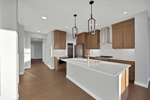 175 Homestead Common Ne, Calgary, AB - Indoor Photo Showing Kitchen With Upgraded Kitchen