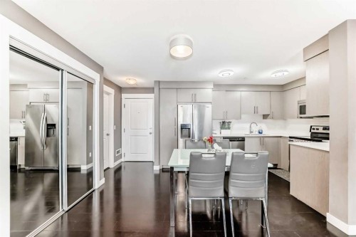 6204-302 Skyview Ranch Drive Ne, Calgary, AB - Indoor Photo Showing Kitchen With Stainless Steel Kitchen With Upgraded Kitchen