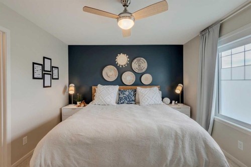 159 Mahogany Grove Se, Calgary, AB - Indoor Photo Showing Bedroom