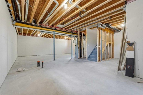 123 Coote Street, Cayley, AB - Indoor Photo Showing Basement