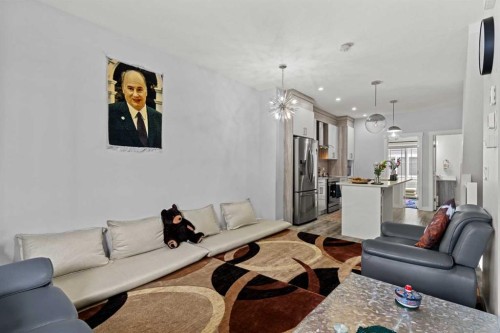 908-95 Skyview Close Ne, Calgary, AB - Indoor Photo Showing Living Room