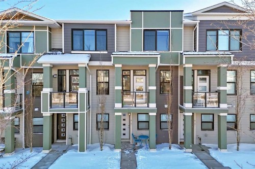 4143 Seton Drive Se, Calgary, AB - Outdoor With Balcony With Facade