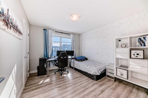 4143 Seton Drive Se, Calgary, AB - Indoor Photo Showing Bedroom