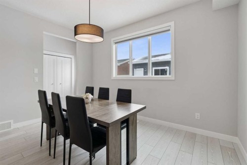 556 Chelsea Gardens, Chestermere, AB - Indoor Photo Showing Dining Room