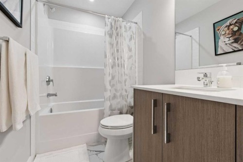 556 Chelsea Gardens, Chestermere, AB - Indoor Photo Showing Bathroom