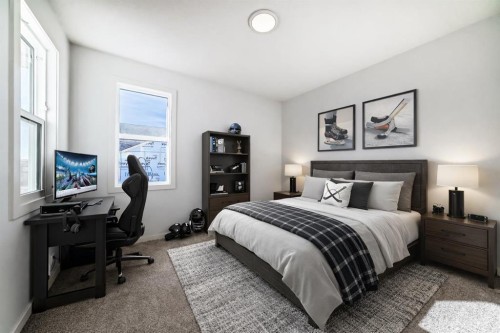 196 Starling Place Nw, Calgary, AB - Indoor Photo Showing Bedroom