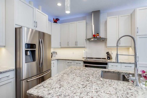 87 Evanswood Circle Nw, Calgary, AB - Indoor Photo Showing Kitchen With Double Sink With Upgraded Kitchen