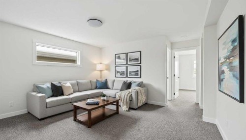 82 Herron Common Ne, Calgary, AB - Indoor Photo Showing Living Room