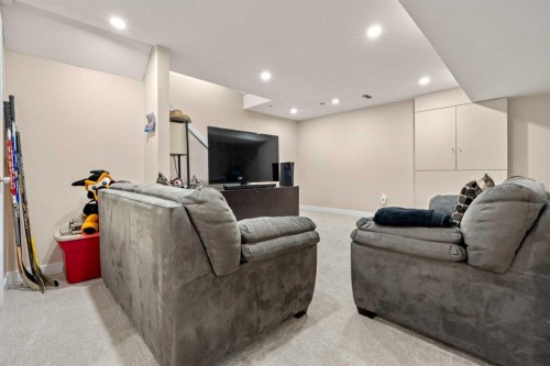 332 Oakmere Way, Chestermere, AB - Indoor Photo Showing Basement