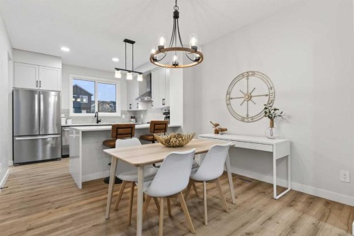 41 Lavender Passage Se, Calgary, AB - Indoor Photo Showing Dining Room