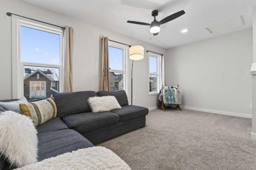 41 Lavender Passage Se, Calgary, AB - Indoor Photo Showing Living Room