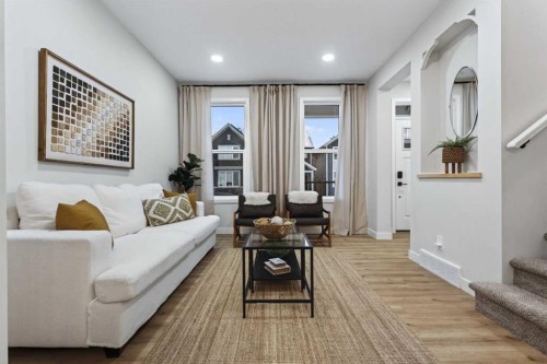 41 Lavender Passage Se, Calgary, AB - Indoor Photo Showing Living Room