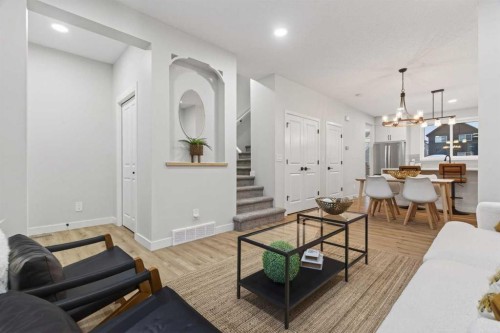 41 Lavender Passage Se, Calgary, AB - Indoor Photo Showing Living Room