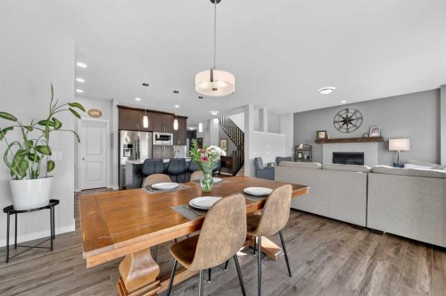 242 Mahogany Passage Se, Calgary, AB - Indoor Photo Showing Other Room With Fireplace