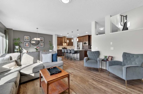 242 Mahogany Passage Se, Calgary, AB - Indoor Photo Showing Living Room
