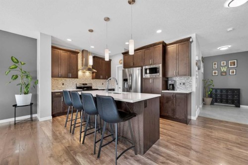 242 Mahogany Passage Se, Calgary, AB - Indoor Photo Showing Kitchen With Upgraded Kitchen