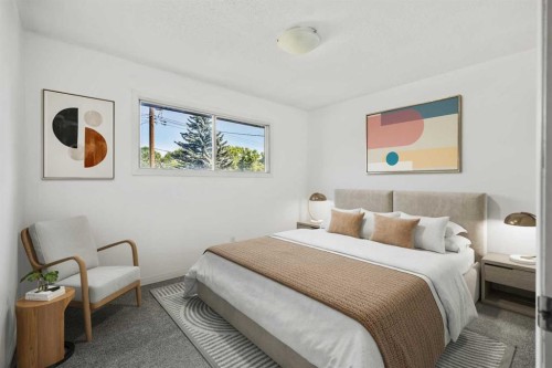 1640 15 Street Se, Calgary, AB - Indoor Photo Showing Bedroom
