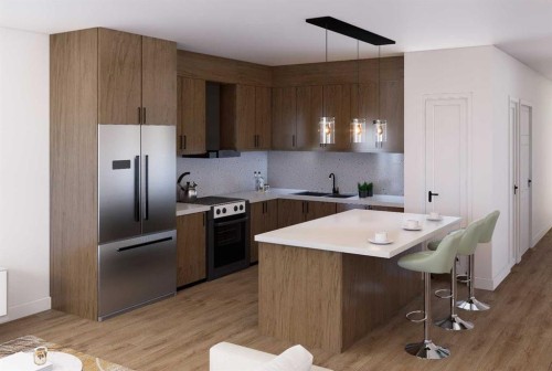 84 Greenbriar Way Nw, Calgary, AB - Indoor Photo Showing Kitchen With Upgraded Kitchen