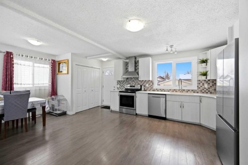 6011 Temple Drive Ne, Calgary, AB - Indoor Photo Showing Kitchen With Stainless Steel Kitchen With Upgraded Kitchen