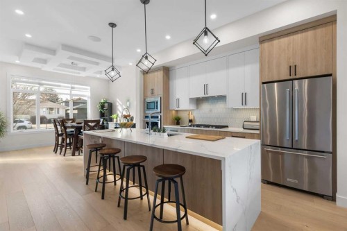 2520 Cochrane Road Nw, Calgary, AB - Indoor Photo Showing Kitchen With Stainless Steel Kitchen With Upgraded Kitchen