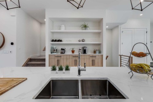 2520 Cochrane Road Nw, Calgary, AB - Indoor Photo Showing Kitchen With Double Sink