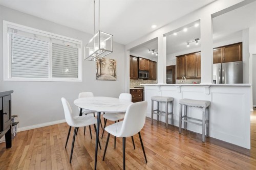 99 Sage Valley Park Nw, Calgary, AB - Indoor Photo Showing Dining Room