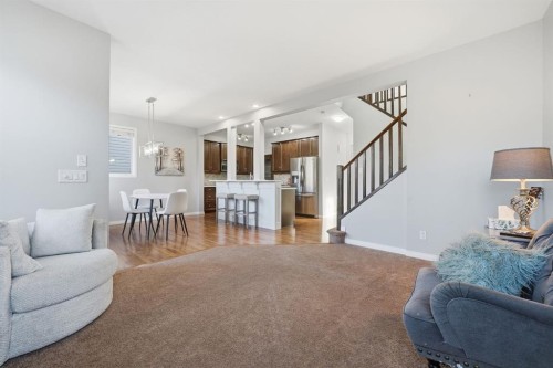 99 Sage Valley Park Nw, Calgary, AB - Indoor Photo Showing Living Room