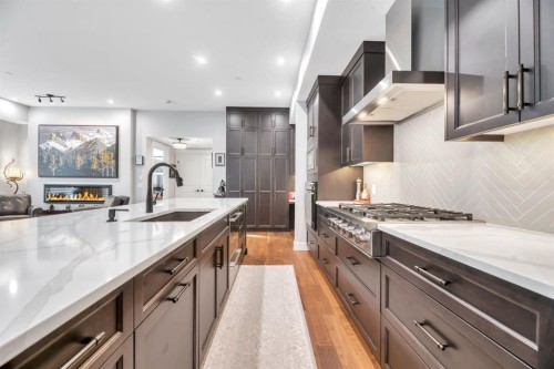 302-105 Lebel Crescent Nw, Calgary, AB - Indoor Photo Showing Kitchen With Upgraded Kitchen