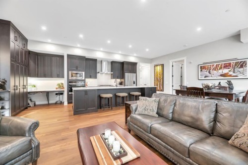 302-105 Lebel Crescent Nw, Calgary, AB - Indoor Photo Showing Living Room