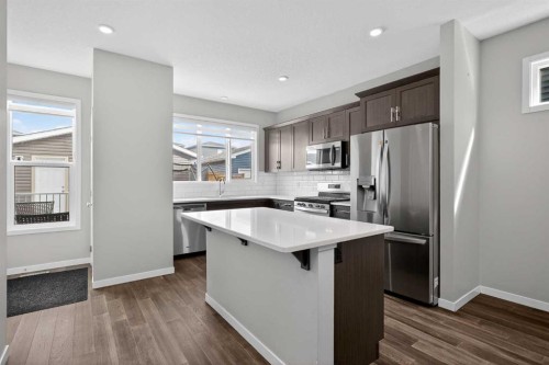 953 West Lakeview Drive, Chestermere, AB - Indoor Photo Showing Kitchen With Stainless Steel Kitchen With Upgraded Kitchen